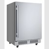 Avallon 24 Inch Wide 566 Cu Ft BuiltIn Compact Outdoor Refrigerator with Right Hinge AFR242SSODRH